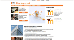 Desktop Screenshot of elearning.cespu.pt